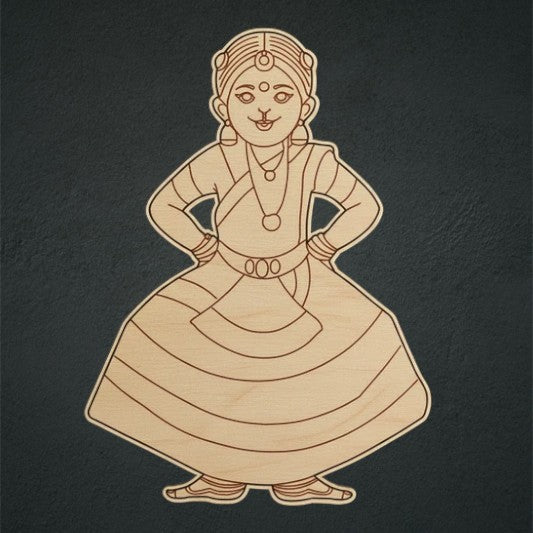Dancing Lady 2 Mdf Cutout