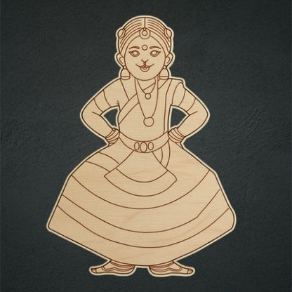 Dancing Lady 2 Mdf Cutout