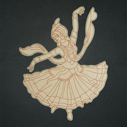 Dancing Lady 4 Mdf Cutout