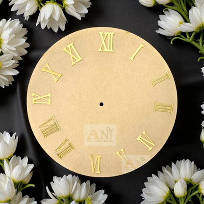 MDF Clock Base Cutout with Acrylic Number 1