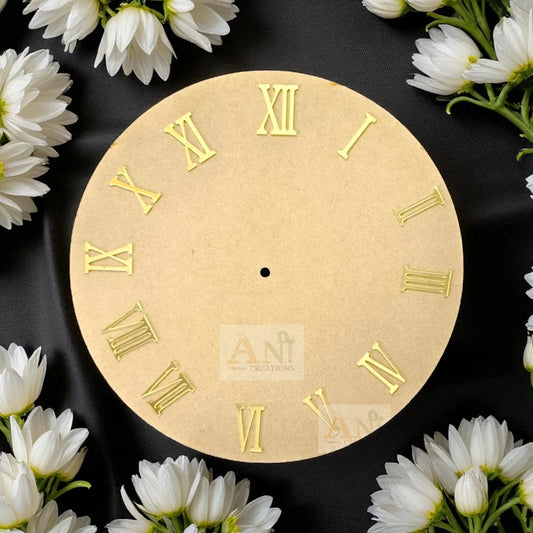 MDF Clock Base Cutout with Acrylic Number 1