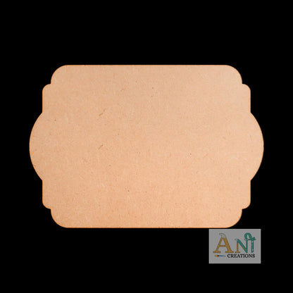 Name Plate Base 9 MDF Cutout