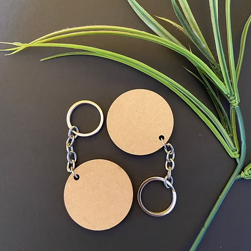 Round Base With 1 Hole Cutout MDF Design