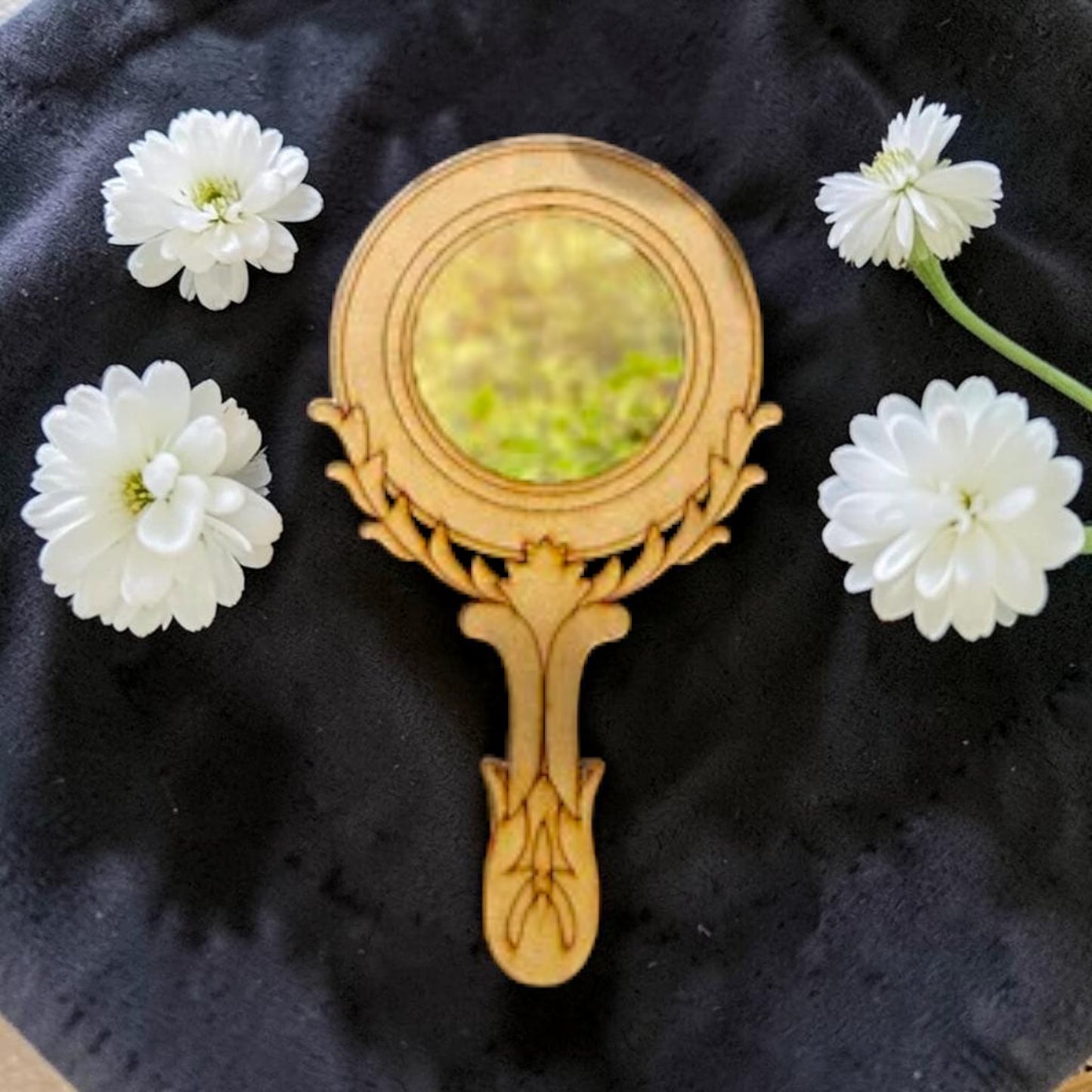 Rajwadi Hand Mirror MDF Cutout