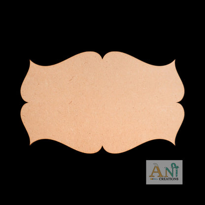 Name Plate Base 12 MDF Cutout