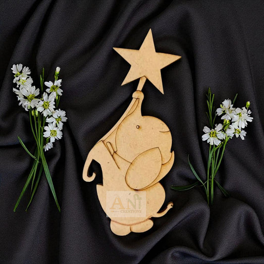 cartoon elephant 4 MDF Cutout