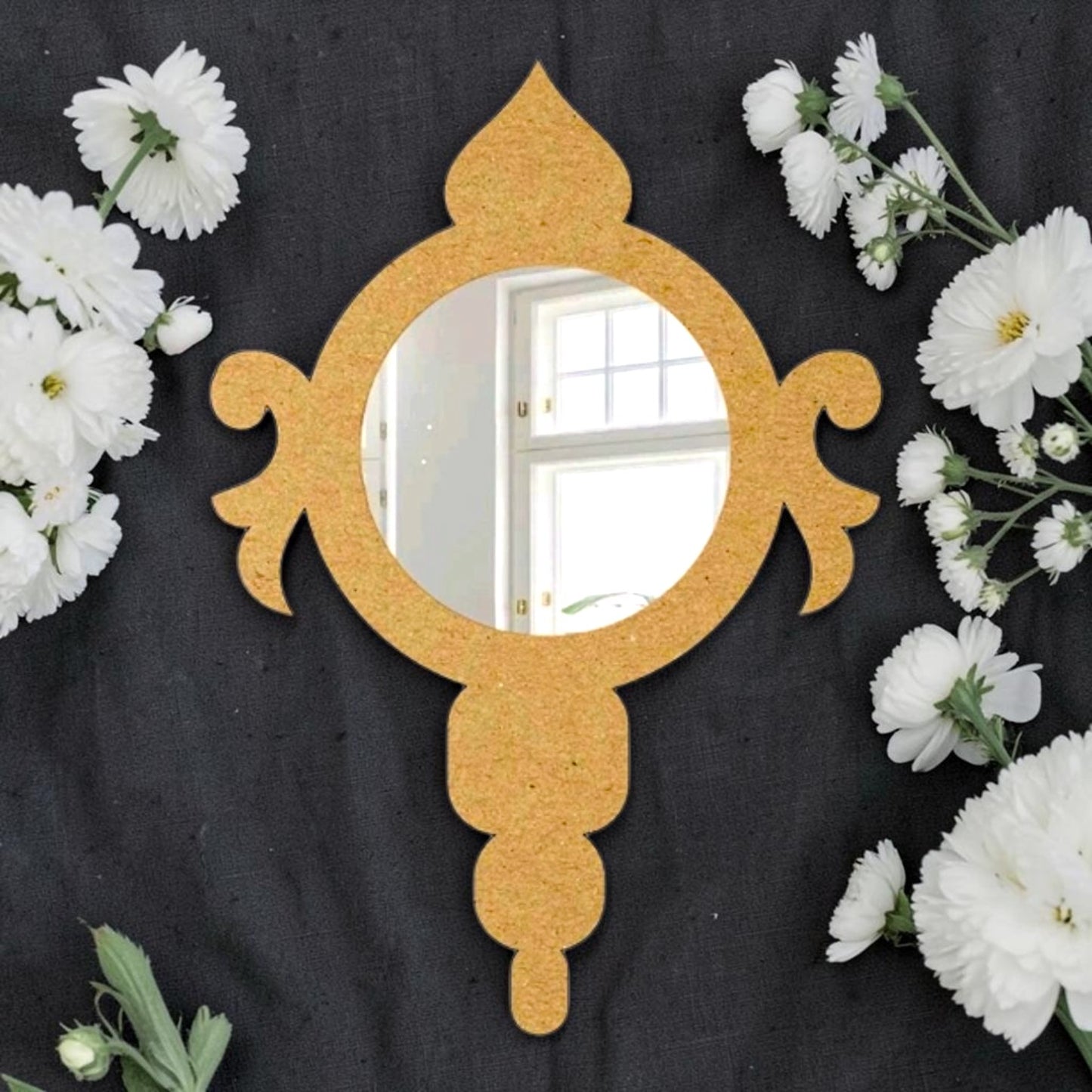 Hand Mirror MDF Cutout 1
