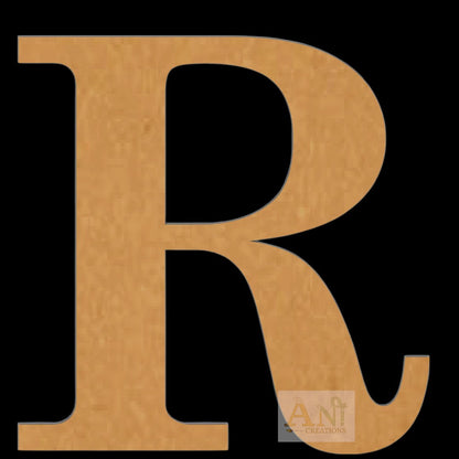 Alphabet Monogram Cutout MDF Design