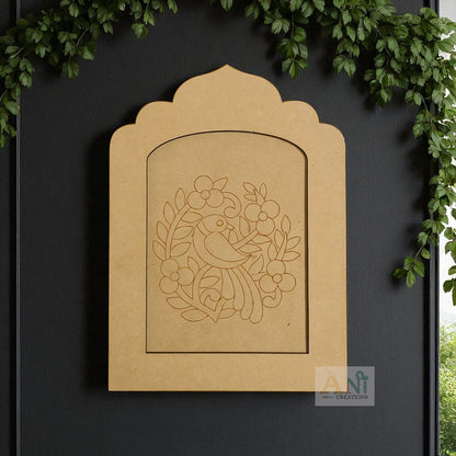 Jharokha premarked parrot MDF