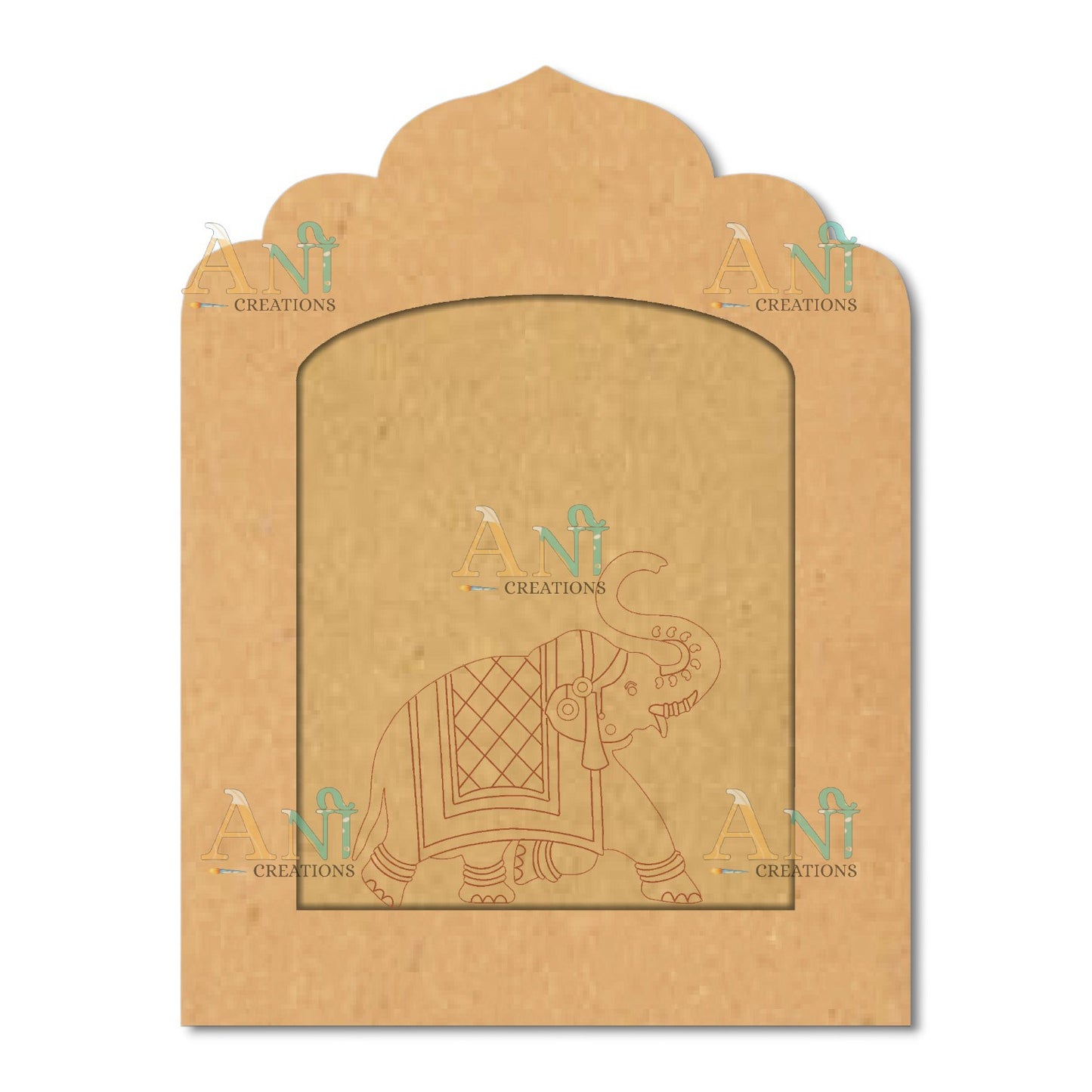 Jharokha premarked elephant 2 MDF