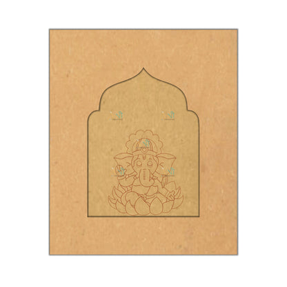 Jharokha premarked ganesha 1 MDF
