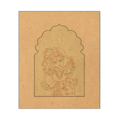 Jharokha premarked ganesha 2 MDF