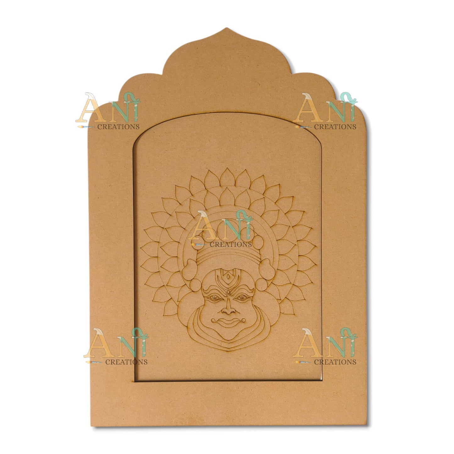 Jharokha premarked kathakali face MDF