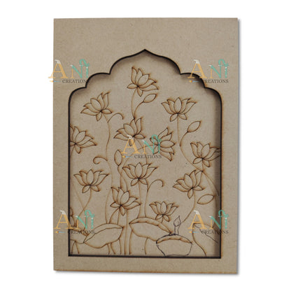 Jharokha premarked lotus MDF
