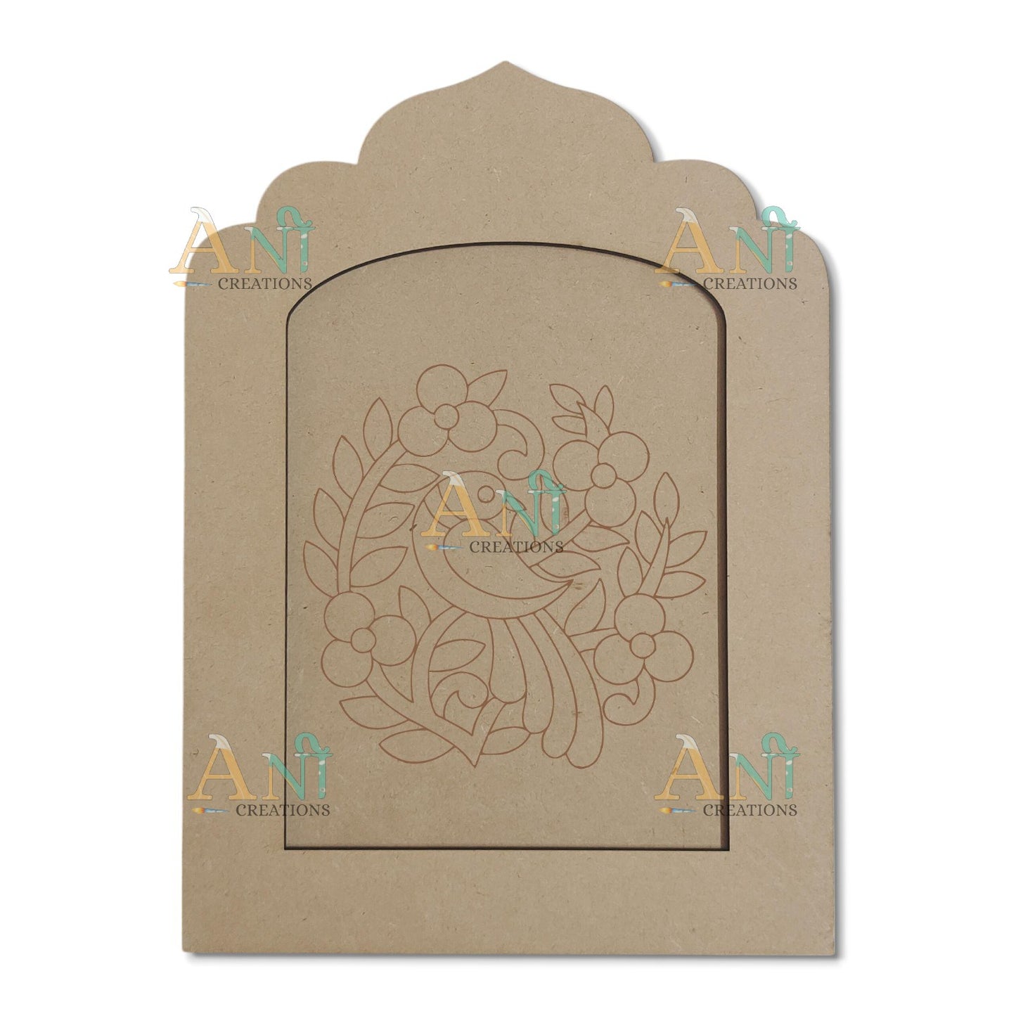 Jharokha premarked parrot MDF