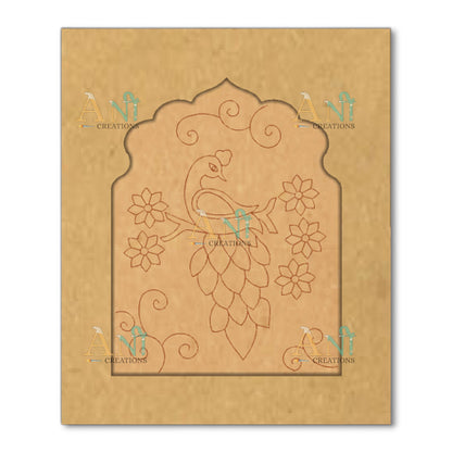 Jharokha premarked peacock 1 MDF