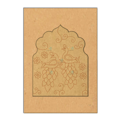 Jharokha premarked peacock 2 MDF