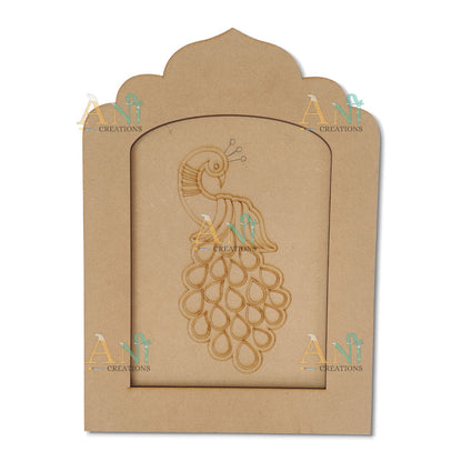 Jharokha premarked peacock 4 MDF