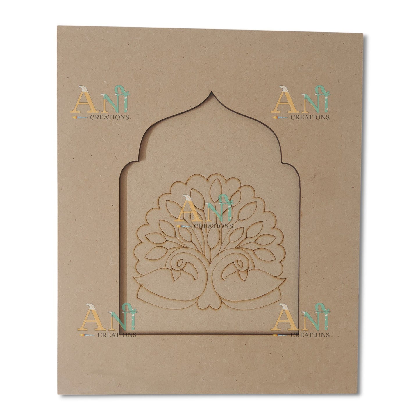 Jharokha premarked peacock 5 MDF