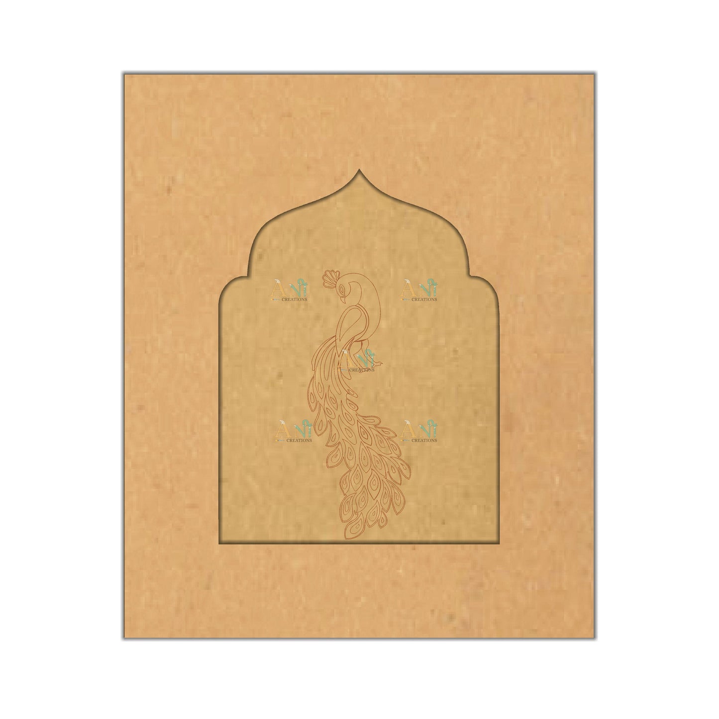 Jharokha premarked peacock 7 MDF