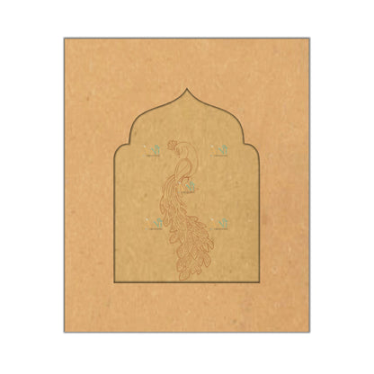Jharokha premarked peacock 7 MDF