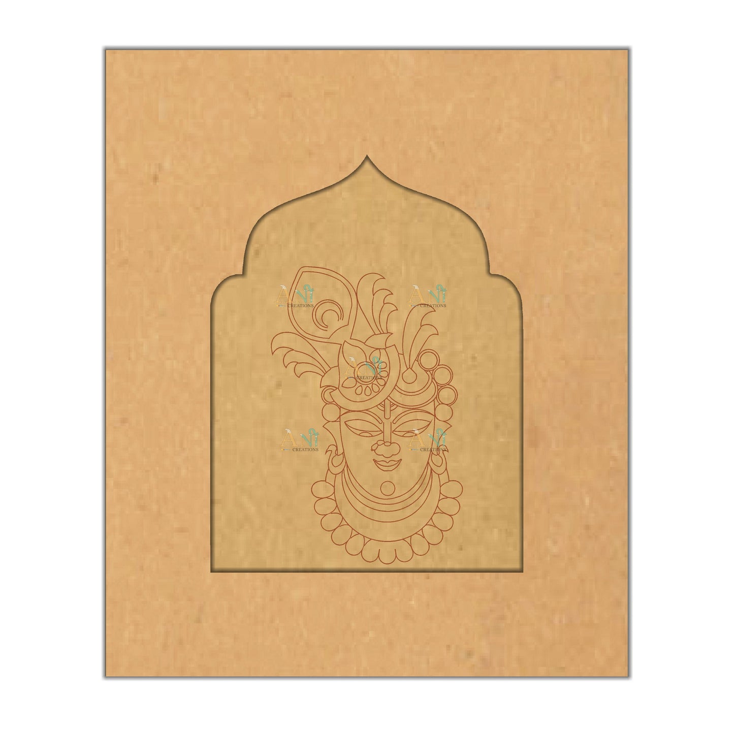 Jharokha premarked shreenath ji 3 MDF