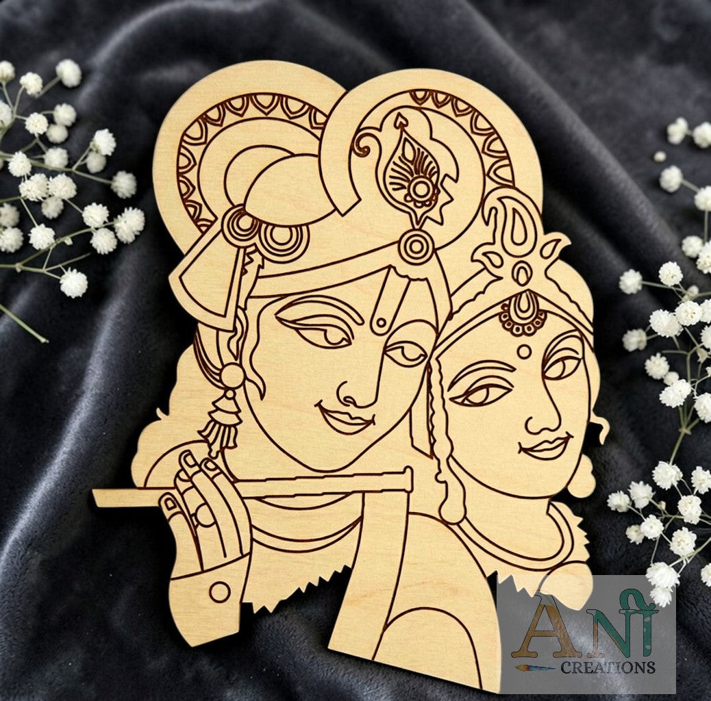 Radha krishna 12 MDF Cutout