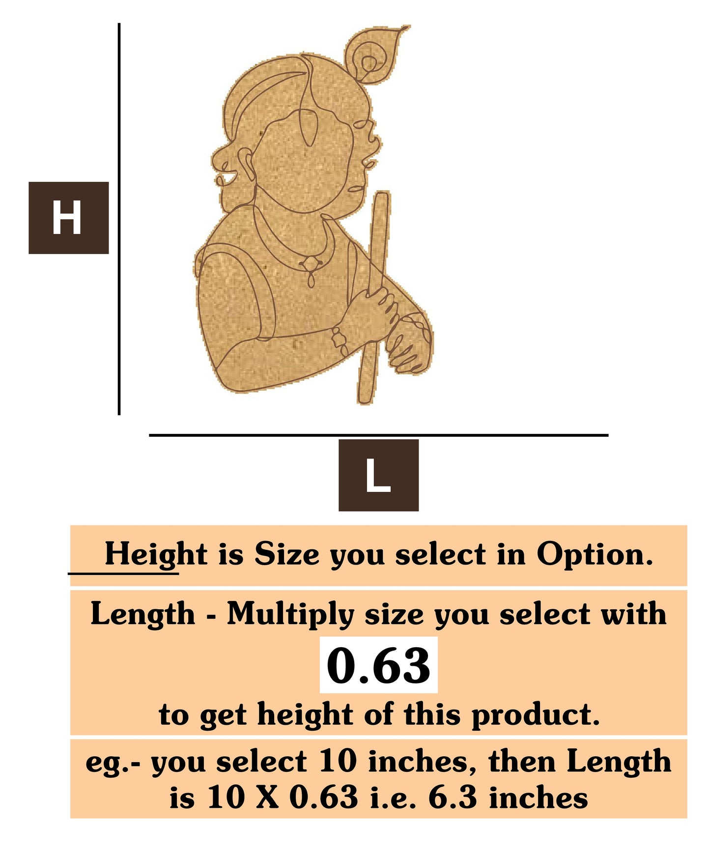 Krishna 20 MDF Cutout