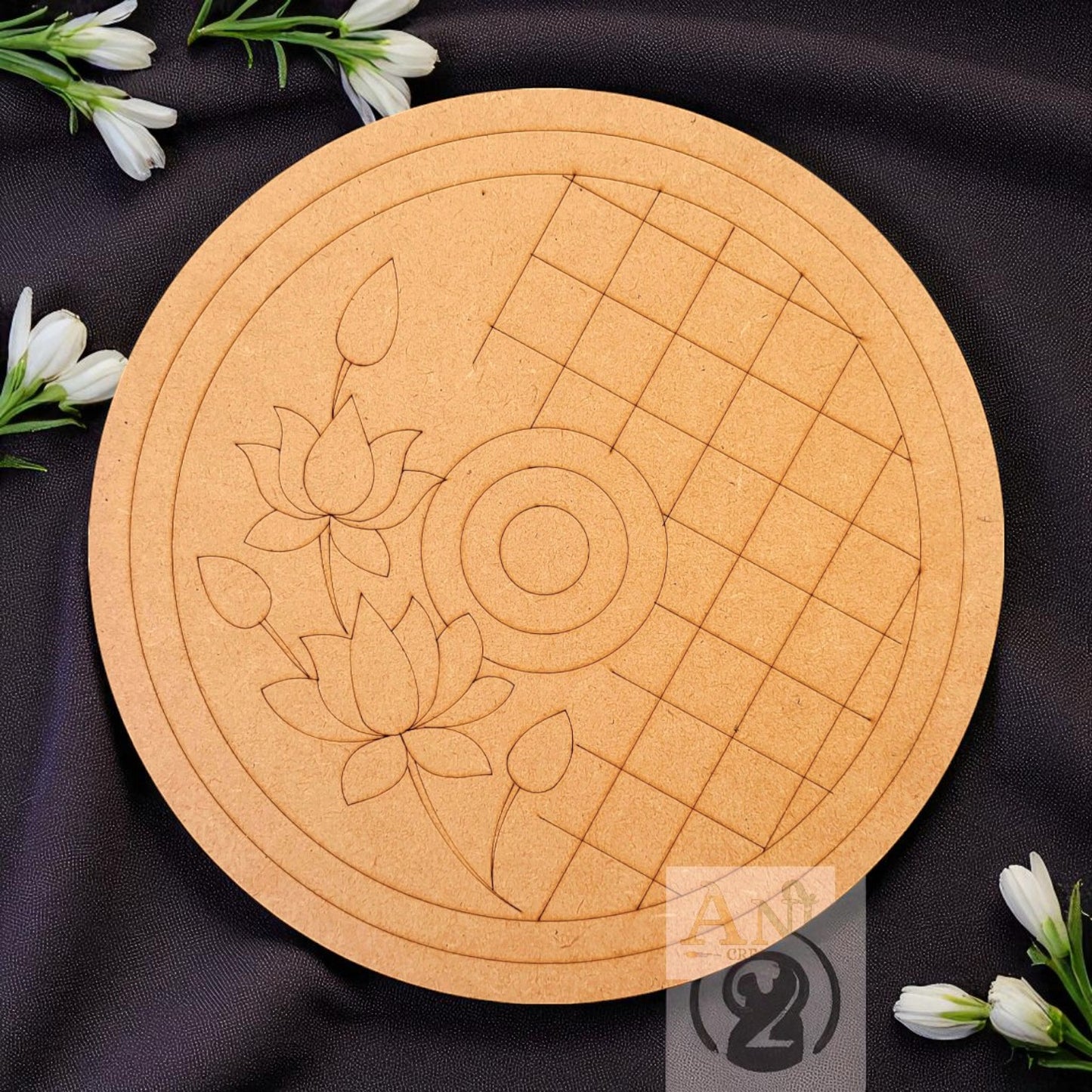 Lotus hand 3 MDF Premarked