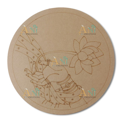 Lotus hand 1 MDF Premarked