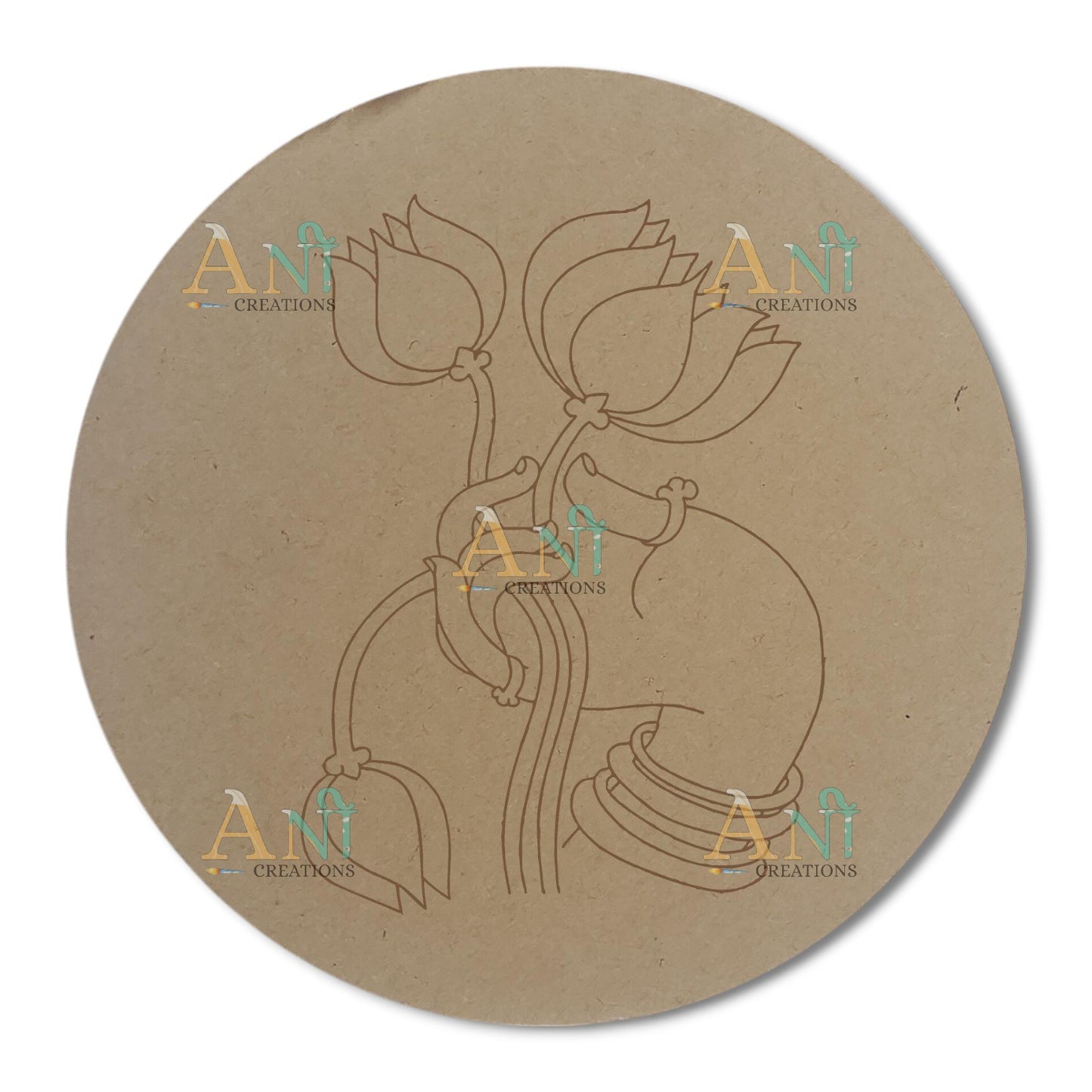 Lotus hand 2 MDF Premarked