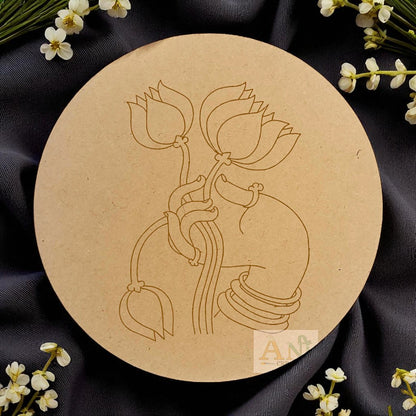 Lotus hand 2 MDF Premarked