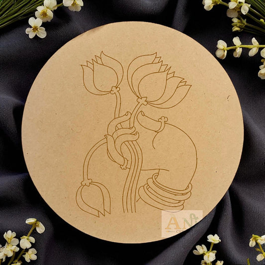 Lotus hand 2 MDF Premarked