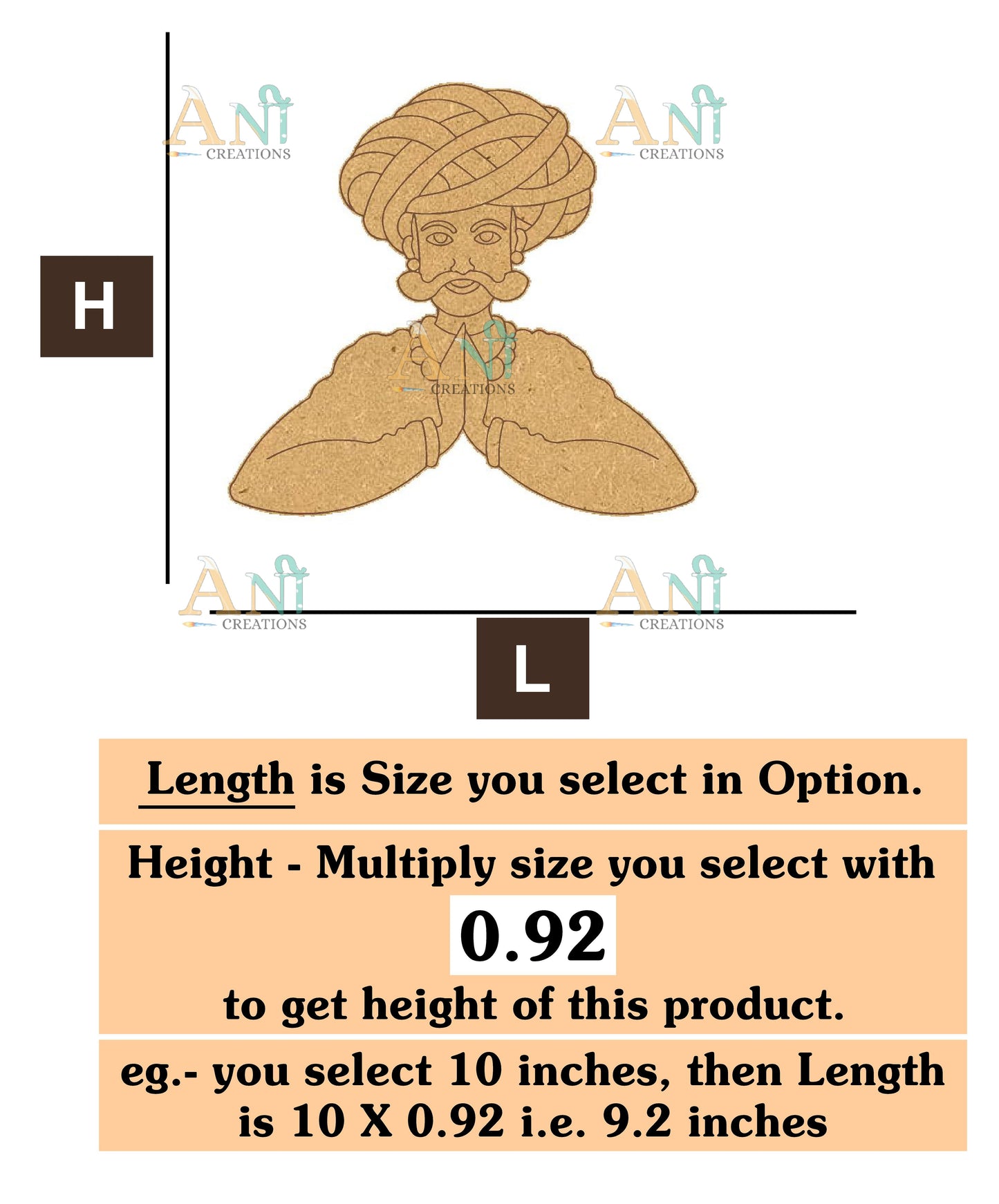 Padharo saa man 1 MDF Cutout