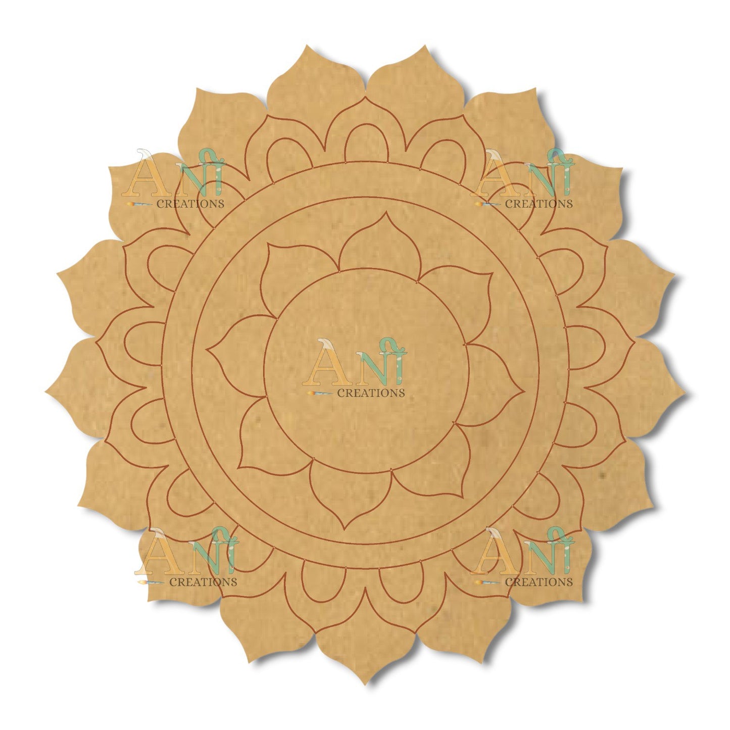 Mandala 10  MDF Premarked