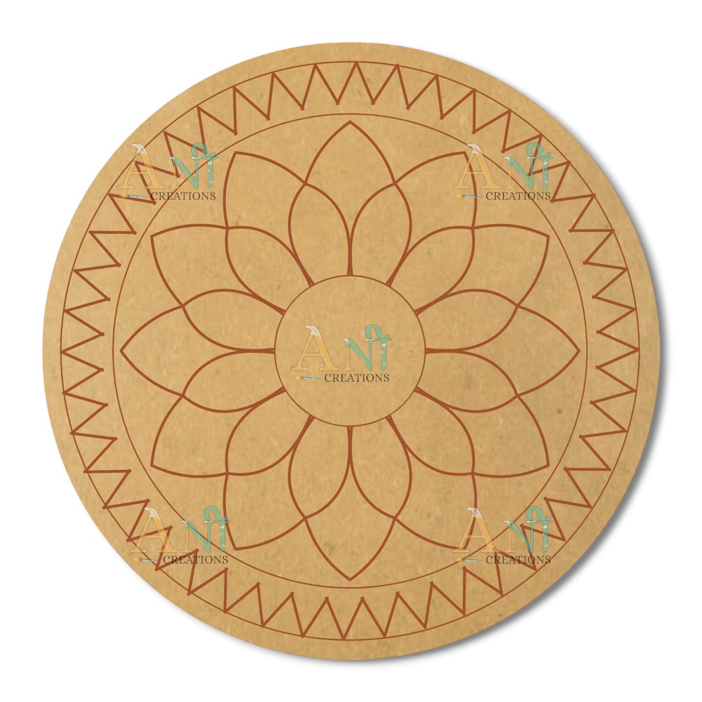 Mandala 12  MDF Premarked