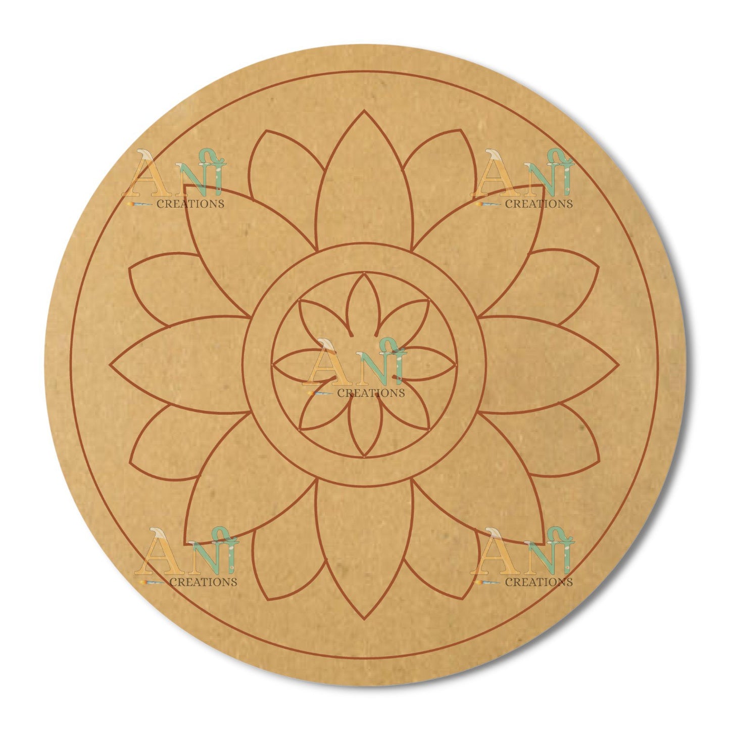 Mandala 16  MDF Premarked