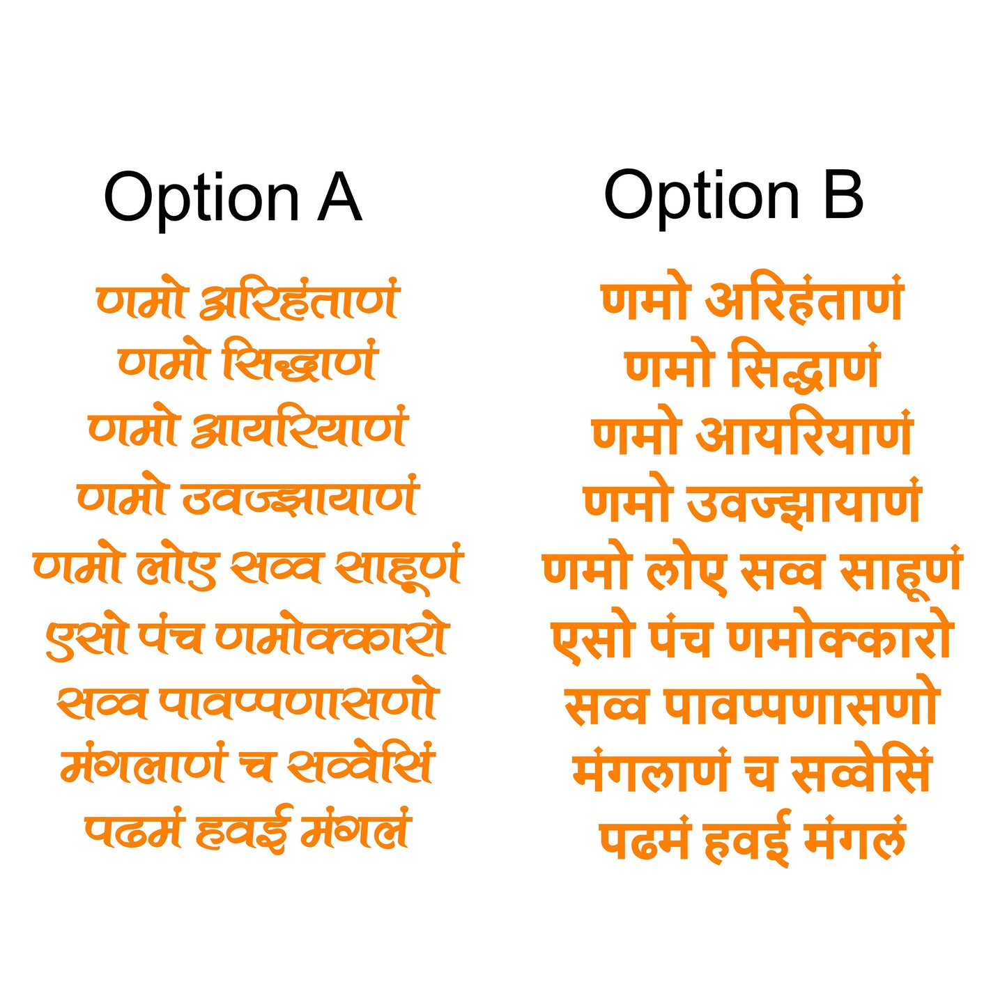 Navkar Mantra Acrylic Cutouts