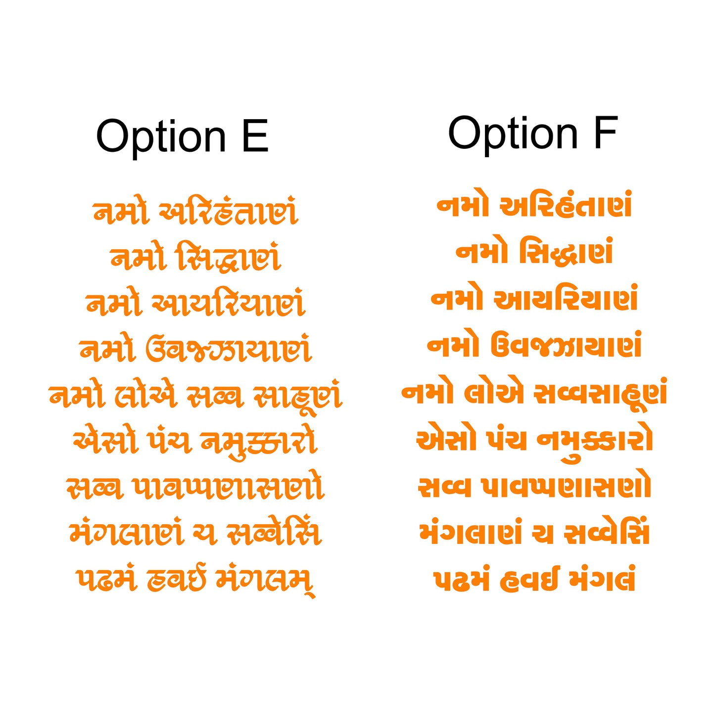 Navkar Mantra Acrylic Cutouts