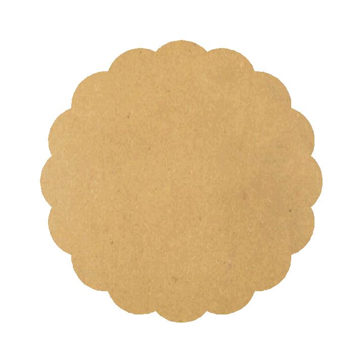 Plain Scallop Circle MDF 3