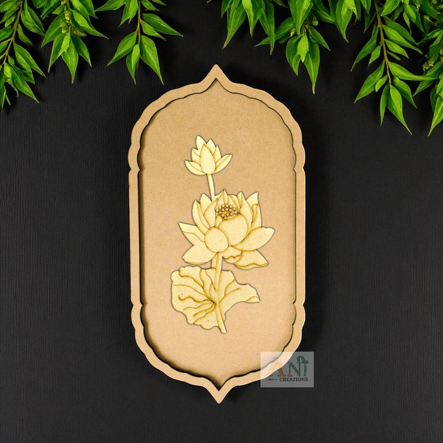Pichwai Lotus Motif Pre Marked Cutout 1