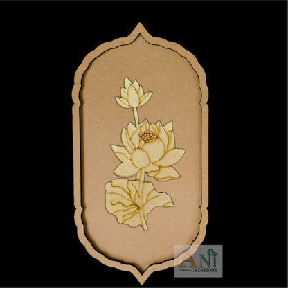 Pichwai Lotus Motif Pre Marked Cutout 1