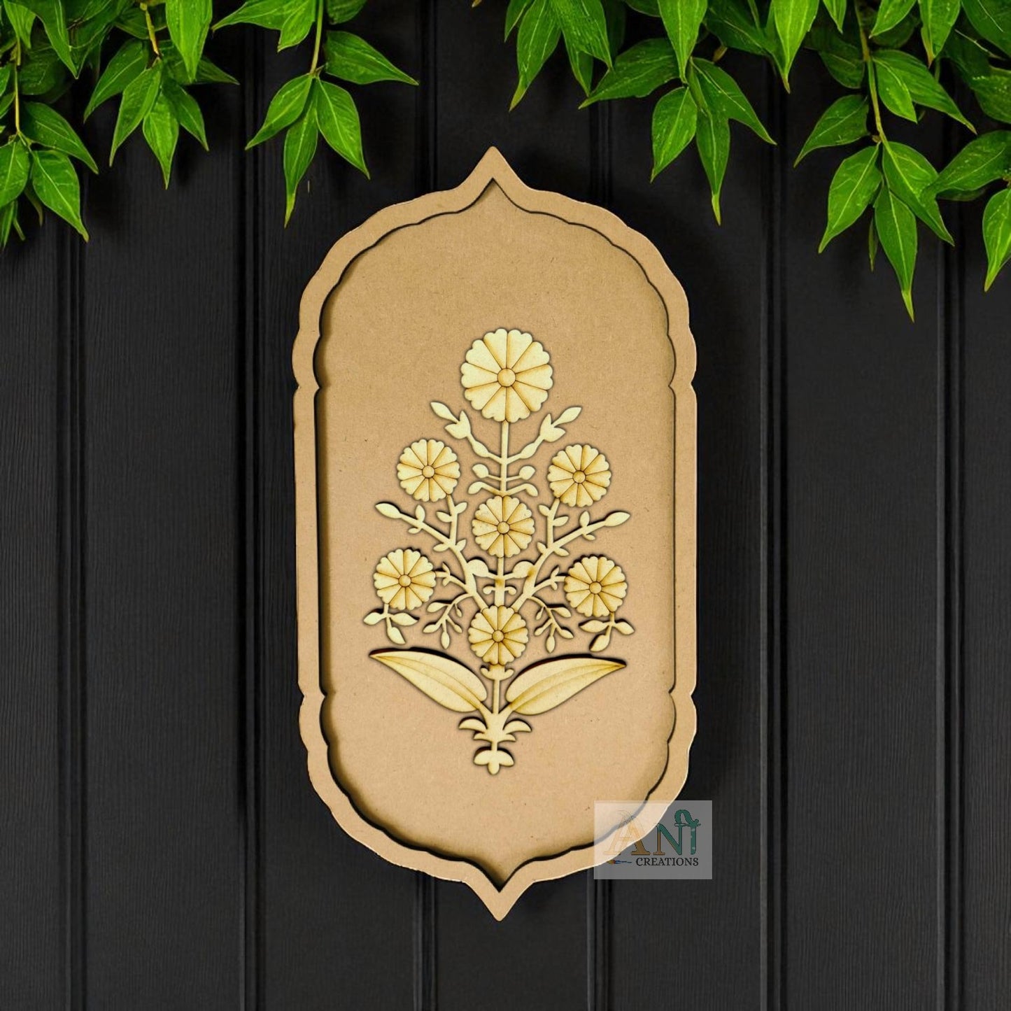 Persian Flower Motif Pre Marked Cutout 2