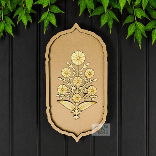 Persian Flower Motif Pre Marked Cutout 2