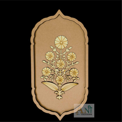 Persian Flower Motif Pre Marked Cutout 2