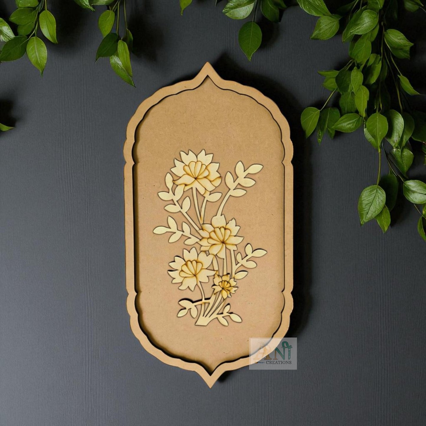 Flower Motif Pre Marked Cutout 2