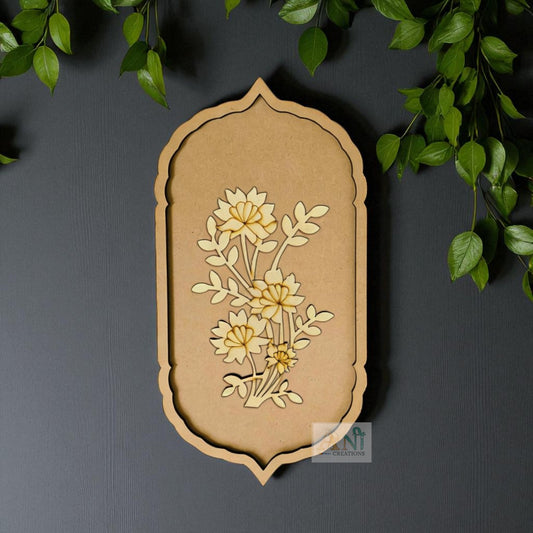 Flower Motif Pre Marked Cutout 2