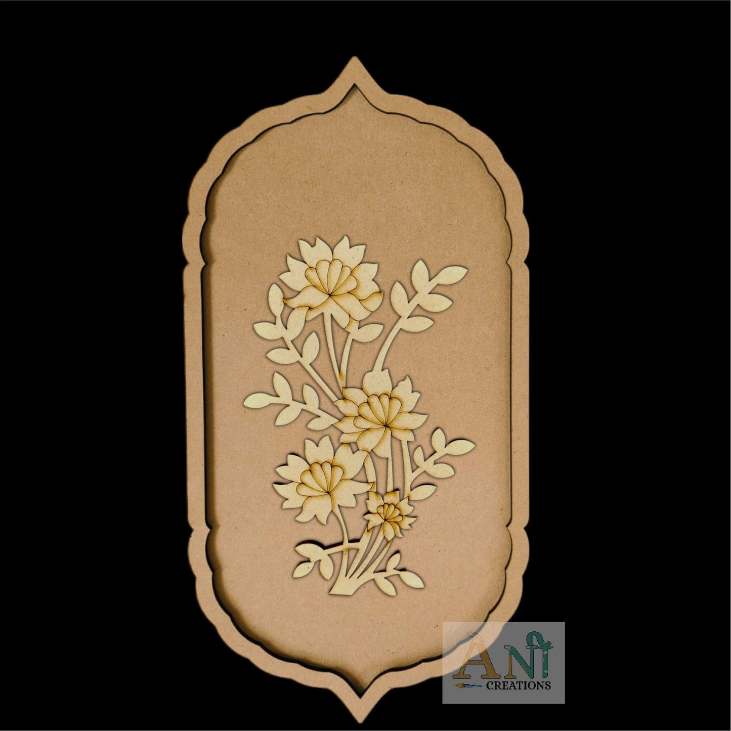 Flower Motif Pre Marked Cutout 2