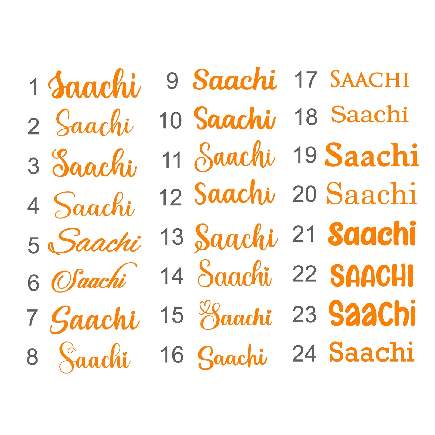 Acrylic Customized  Double layer Name  Cutout