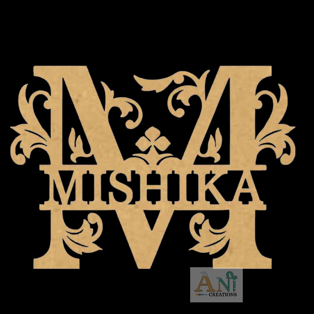 Designer MDF Monogram Letter